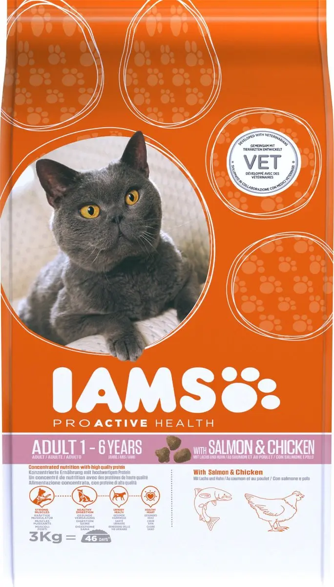 Iams Cat Adult Voer