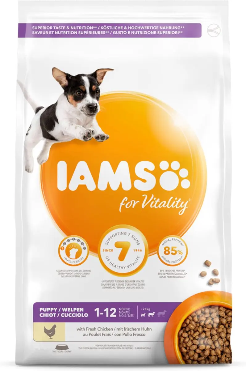 Iams Dog Puppy Junior Small Medium Kip 3kg