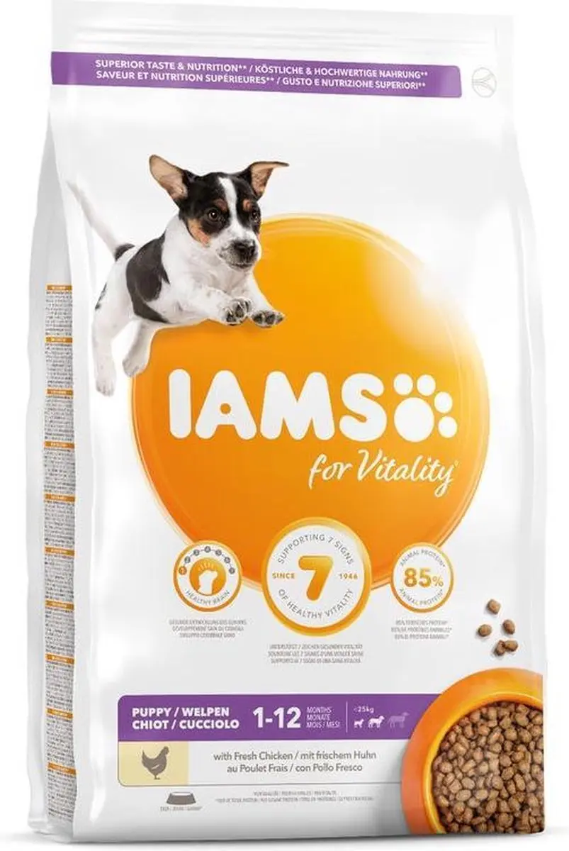Iams Dog Puppy Junior Small Medium Kip 3kg