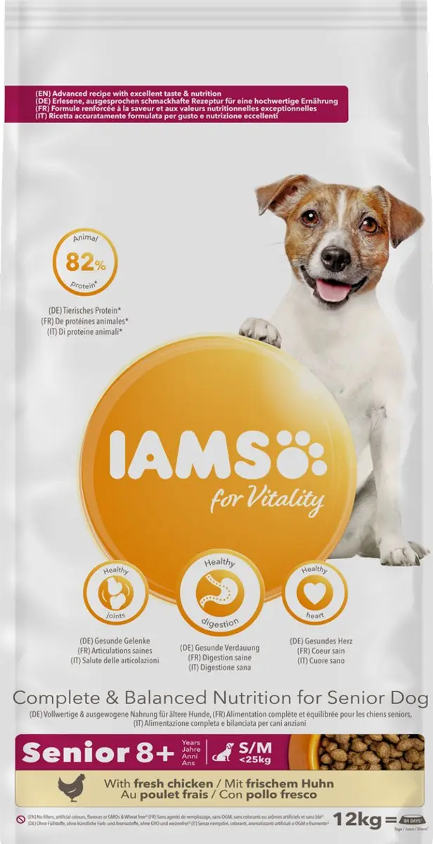 Iams Dog Senior Small-Medium Kip 3kg