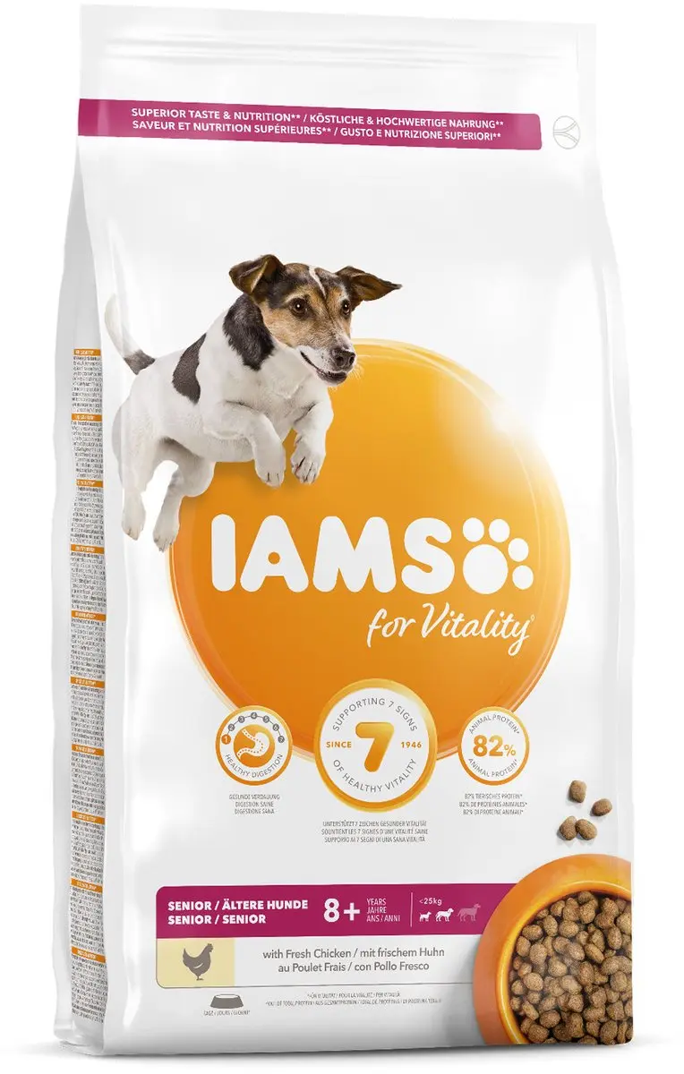Iams Dog Senior Small-Medium Kip 3kg
