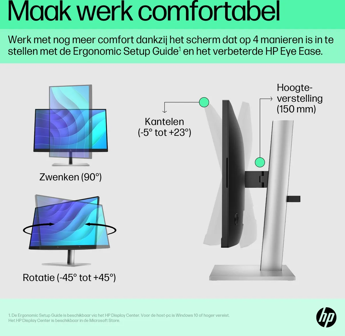 HP E22 G5 FHD Monitor 22 inch