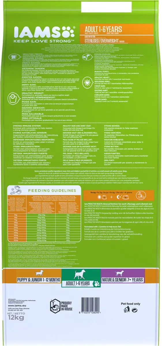 Iams Adult Weight Control Kip 12kg