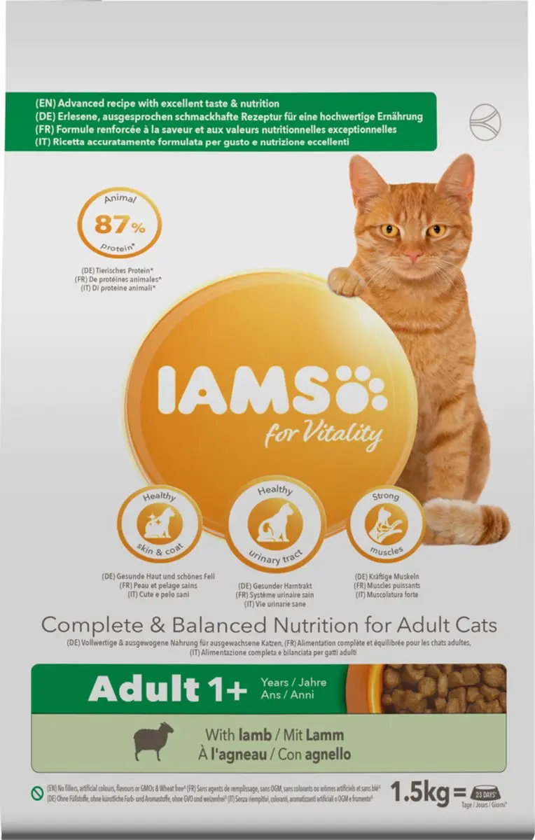 Iams Kat Adult Lam & Kip 1,5kg