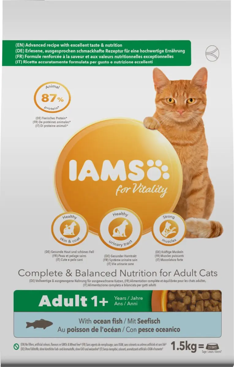 Iams Kat Adult Oceaanvis 1,5kg