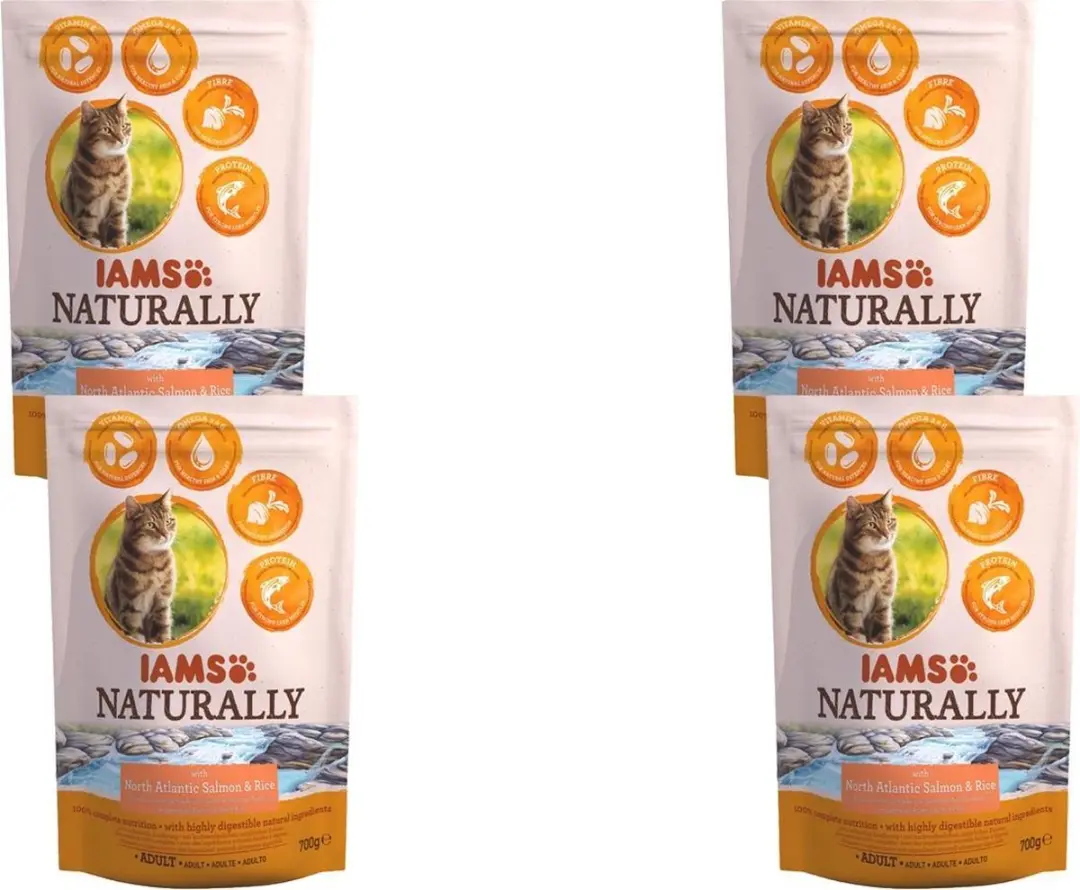 Iams Naturally Cat Adult Zalm&Rijst
