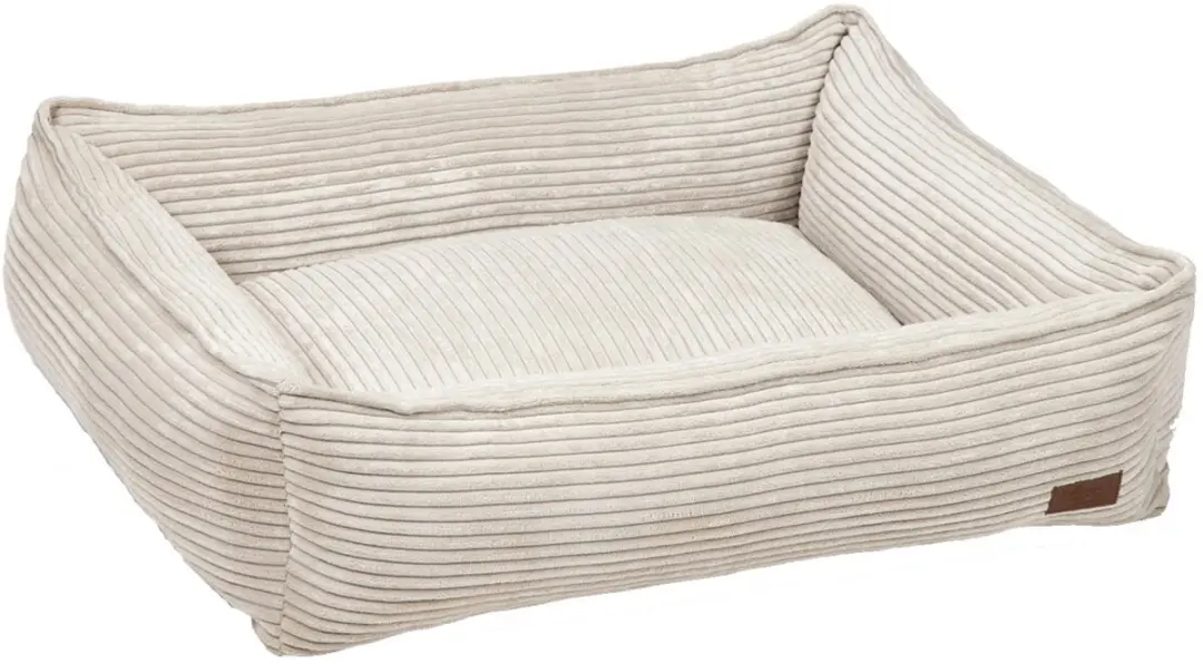 Designed by Lotte Ribbed Hondenmand - Lichtgrijs 95x80x23cm