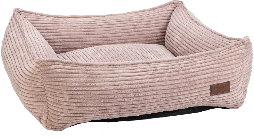 Designed by Lotte Ribbed Hondenmand - Lichtgrijs 95x80x23cm
