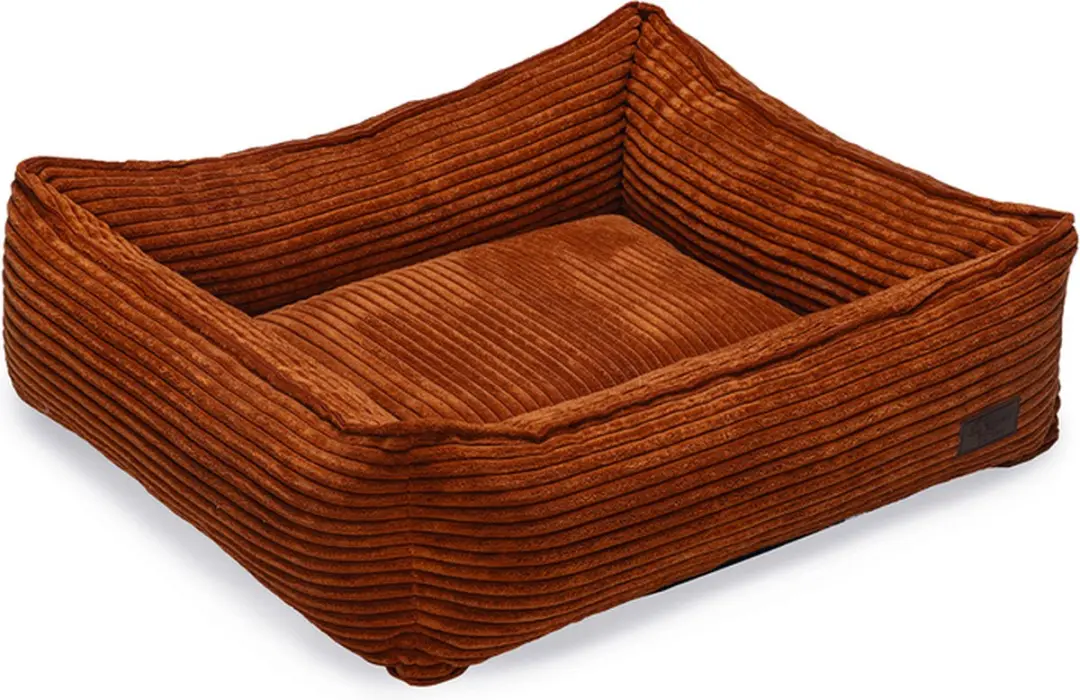 Designed by Lotte Ribbed Hondenmand Terracotta 65x60x20cm