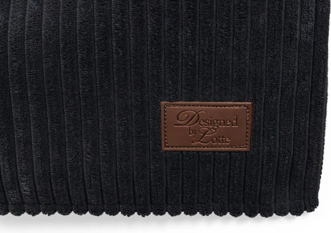 Designed by Lotte Bankkussen Ribbed - Antraciet 50x50x30cm