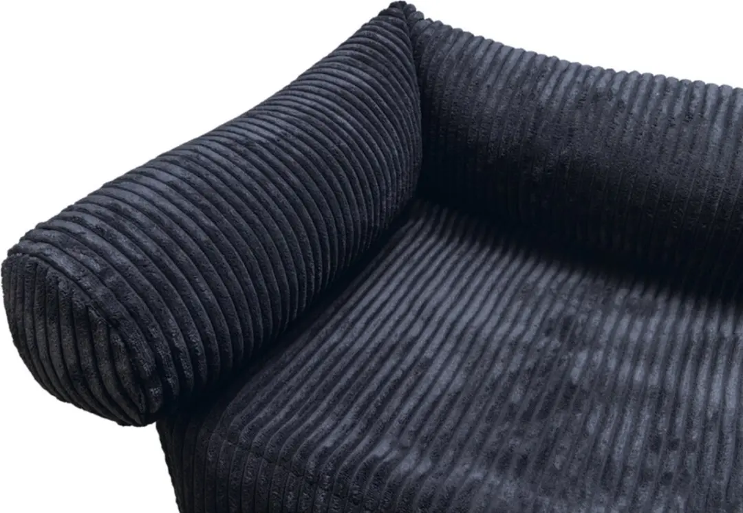 Designed by Lotte Bankkussen Ribbed - Antraciet 50x50x30cm