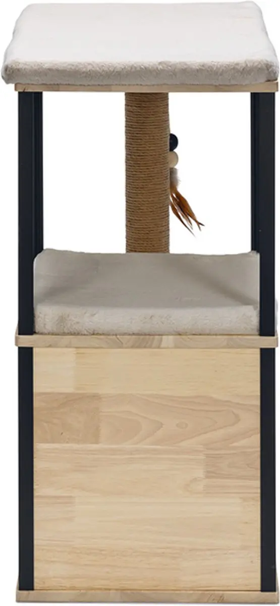 Designed by Lotte Krabpaal Nala - 3 Ligplekken - Hout/Jute
