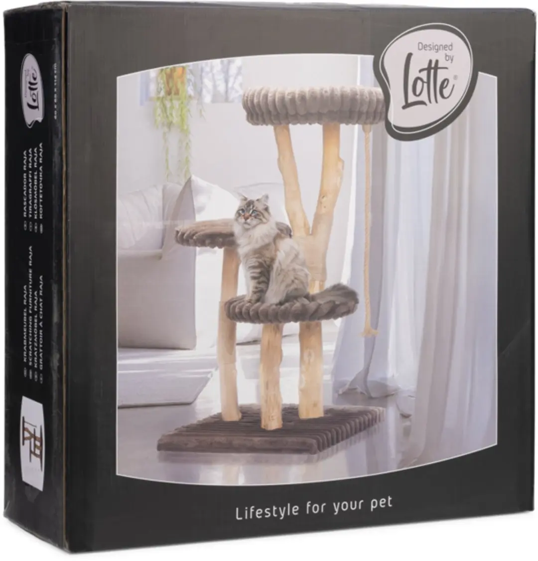 Designed by Lotte Raja Krabpaal - 3 Ligplekken - Hout - Bruin