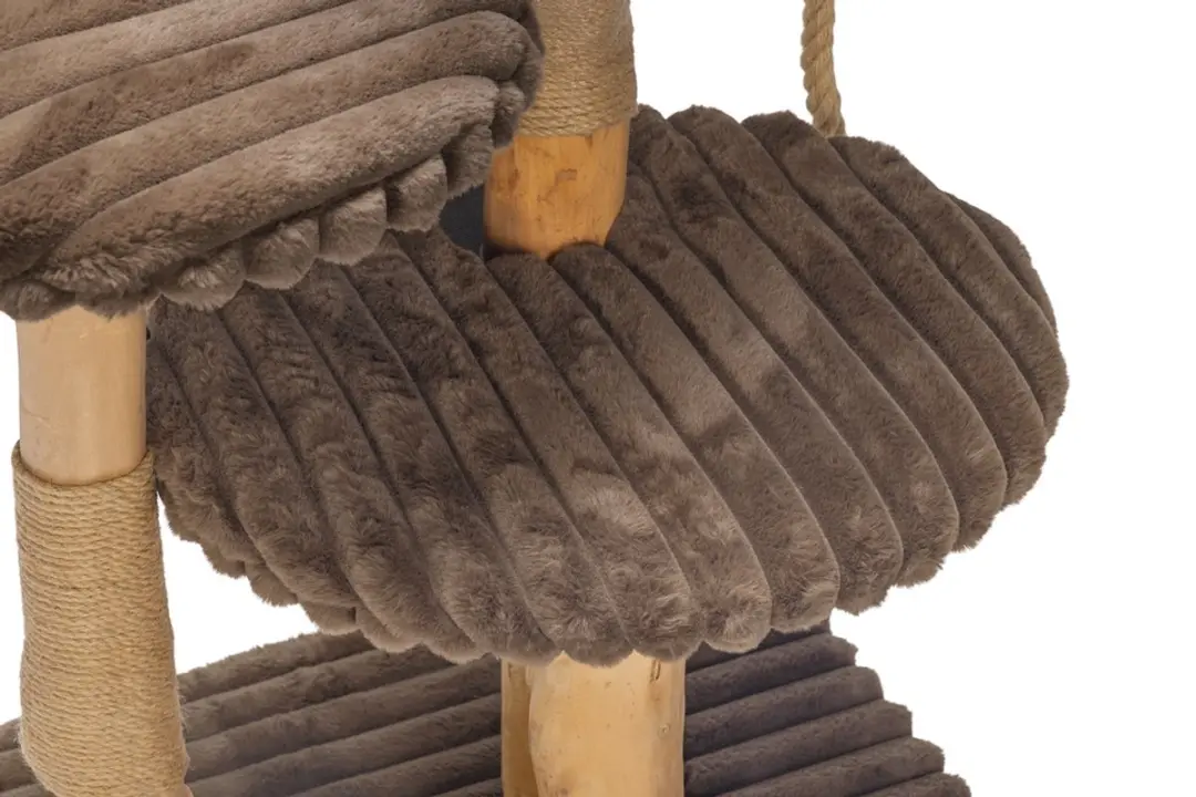 Designed by Lotte Raja Krabpaal - 3 Ligplekken - Hout - Bruin
