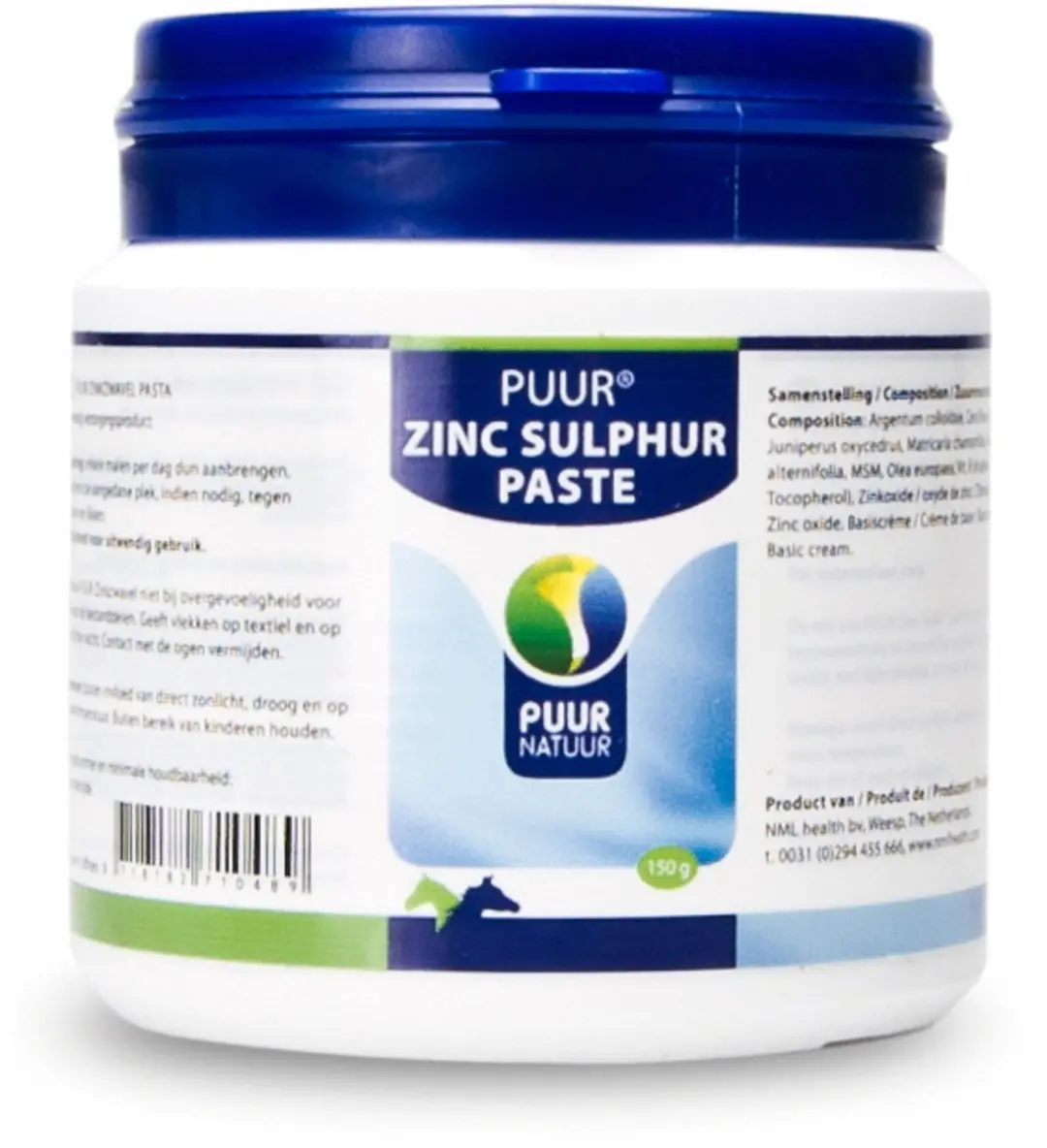 Puur Zinkzwavel Paard & Hond 150g