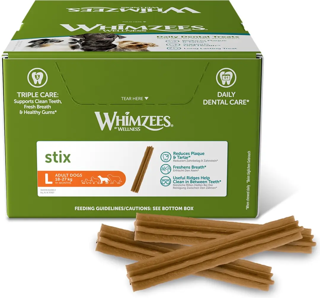 Whimzees Stix L Kauwsnacks voor Hond - 17,8cm