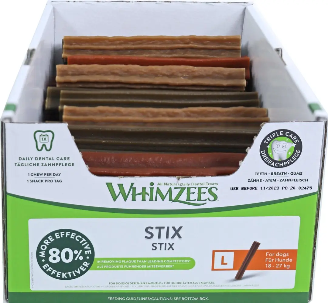 Whimzees Stix L Kauwsnacks voor Hond - 17,8cm