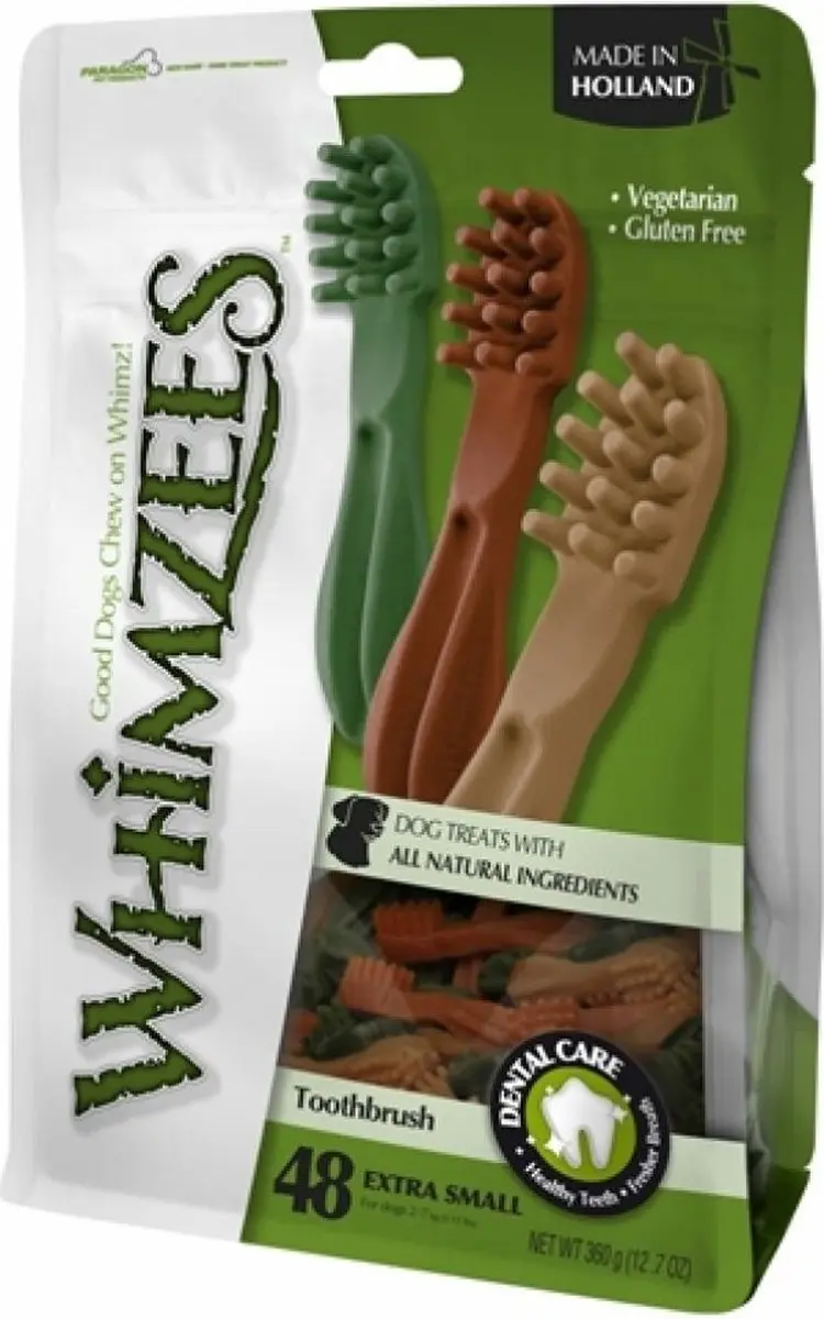 Whimzees Tandenborstel XS - 288 Stuks (6x48)