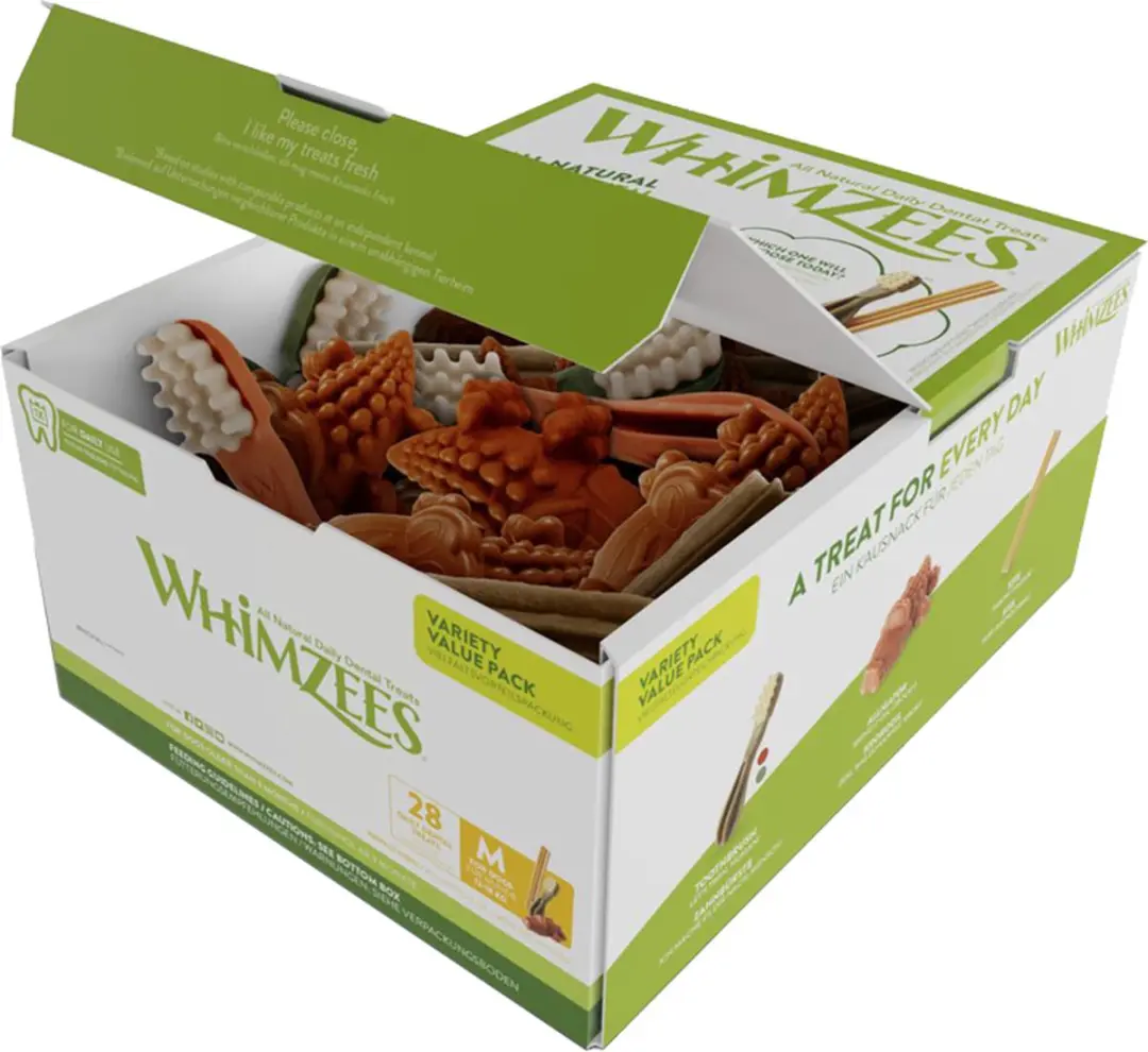 Whimzees Variety Box M Kauwsnacks - 28 Stuks