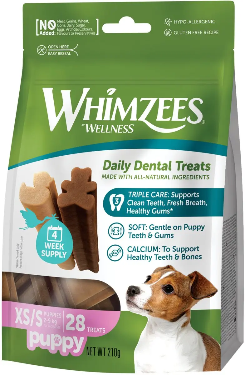 Whimzees Puppy XS/S Kauwsnacks - 28 Stuks