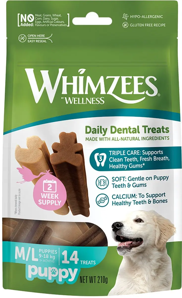 Whimzees Puppy XS/S Kauwsnacks - 28 Stuks