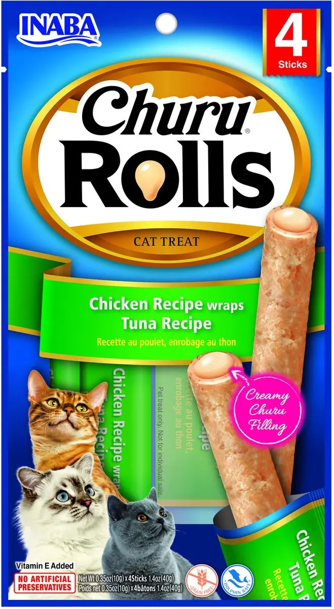Inaba Churu Rolls Kip Tonijn 58g