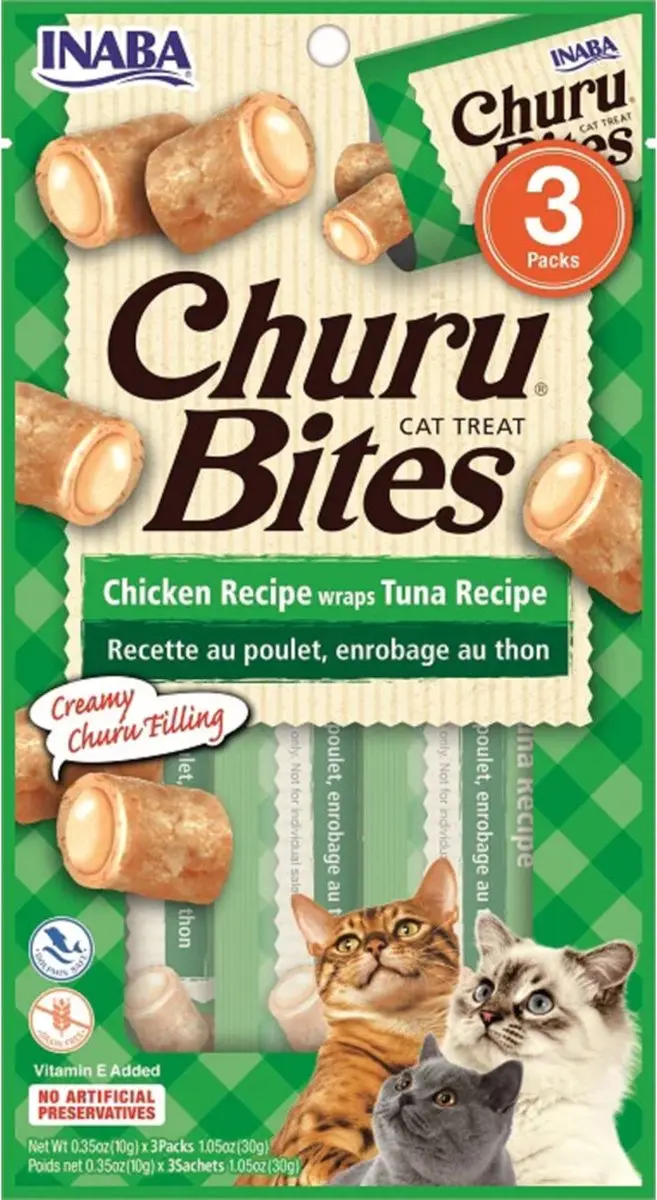 Inaba Churu Bites Kip Tonijn 42g