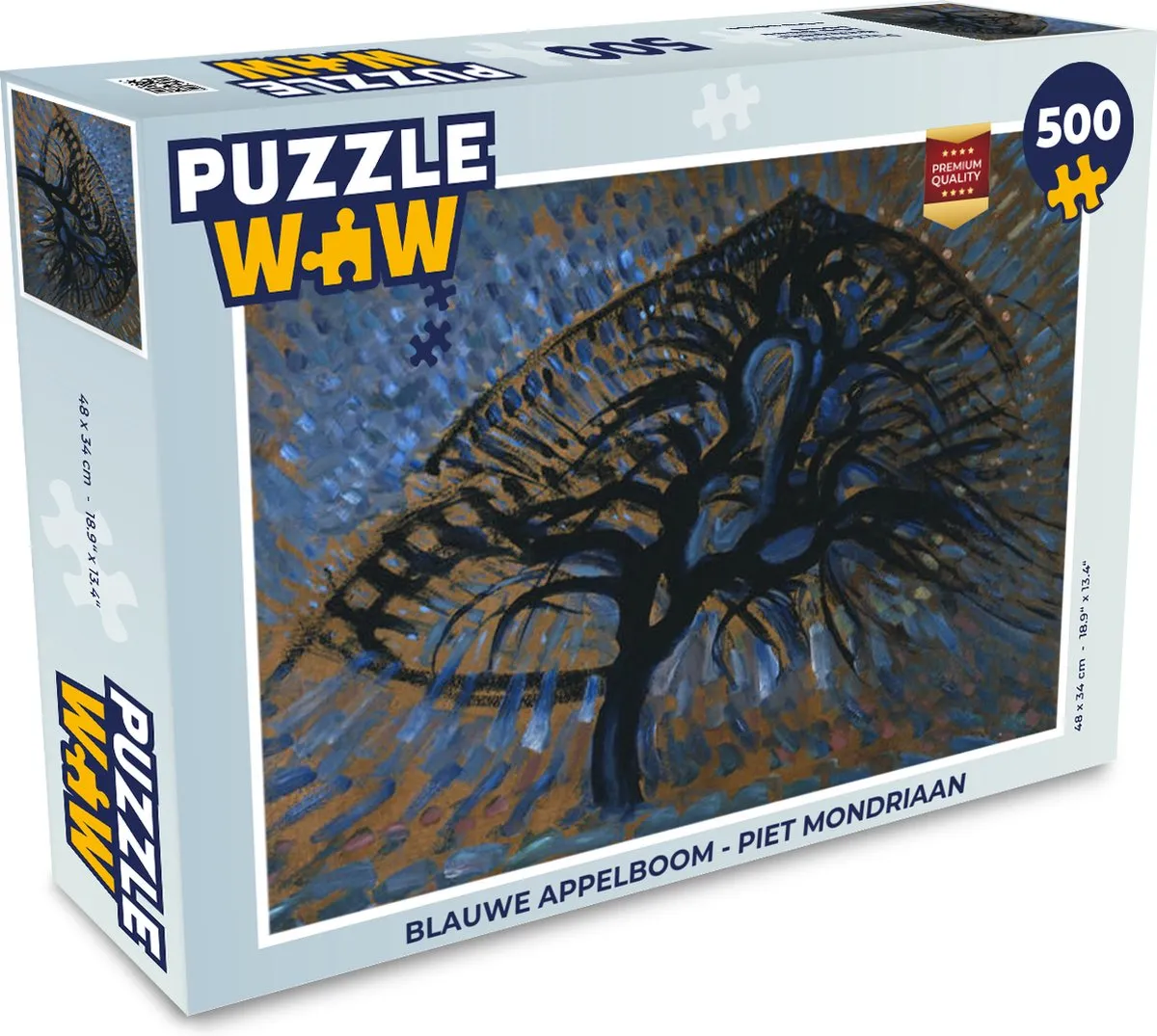PuzzleWow Legpuzzel Blauwe appelboom