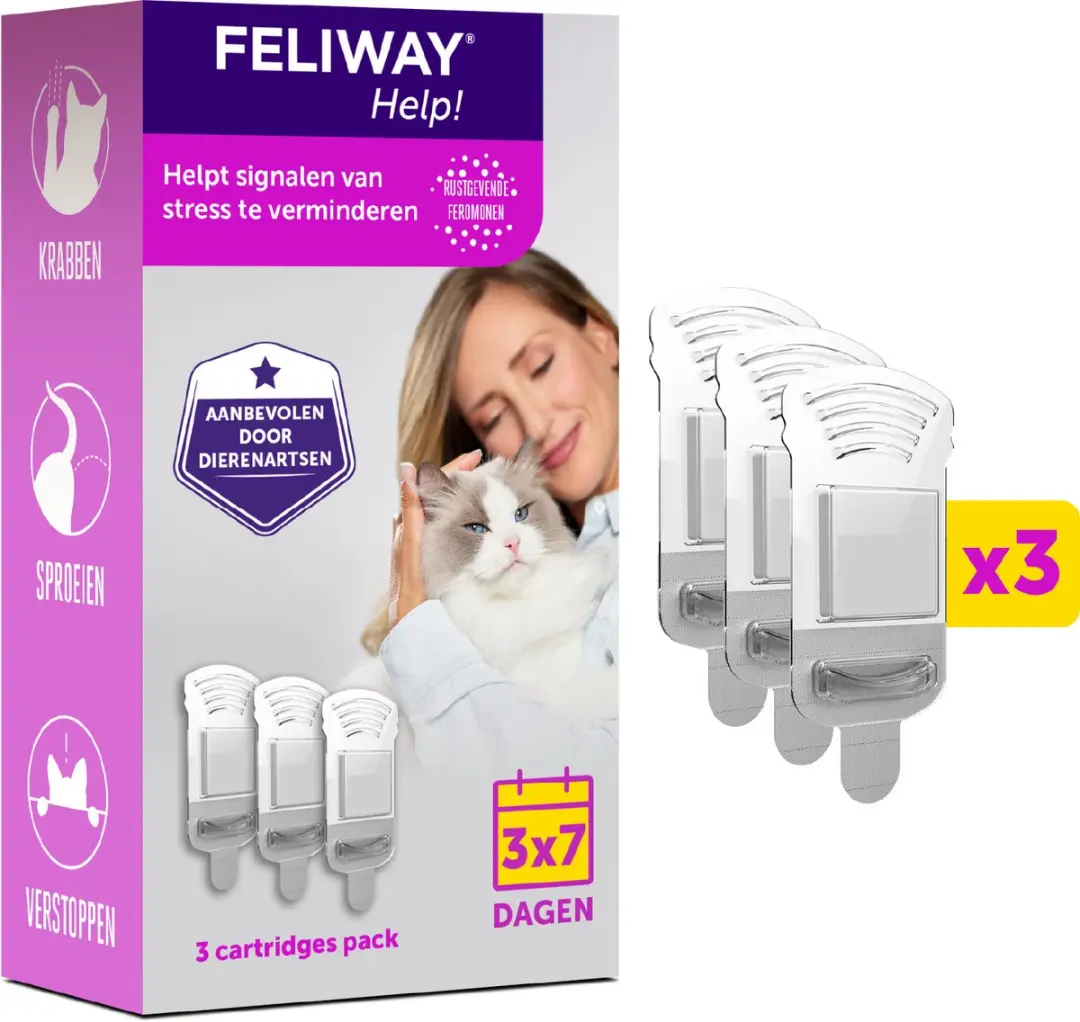 Feliway Help Navulset 3x 7 dagen