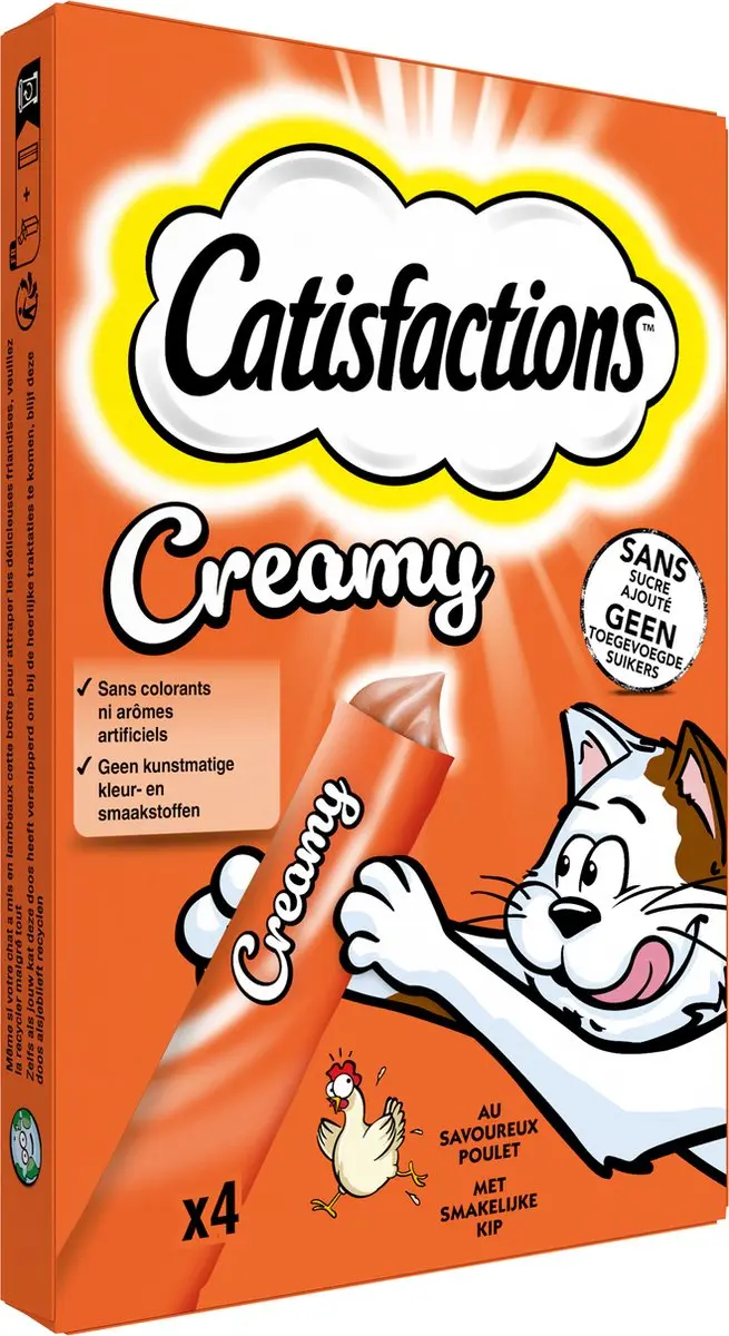 Catisfactions Creamy Snacks Kip - 44 Stuks