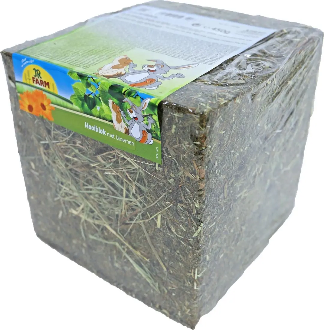 JR Farm Hooiblok Met Bloemen