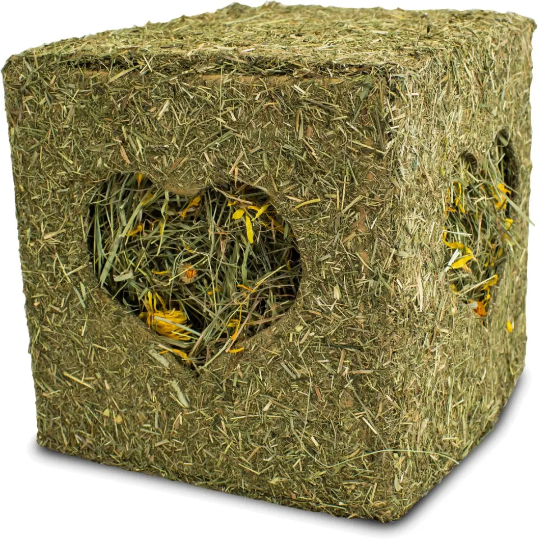 JR Farm Hooiblok Met Bloemen - 450g