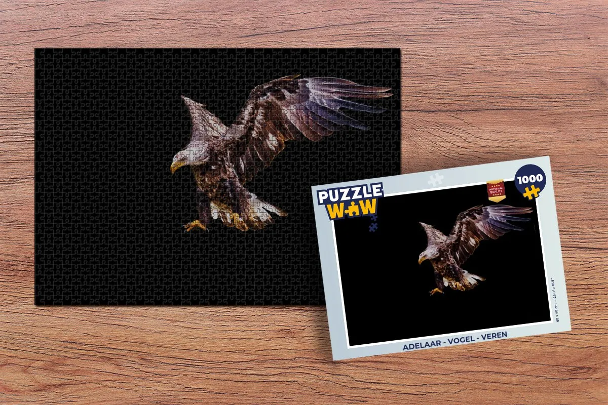 PuzzleWow Adelaar Vogel Legpuzzel 1000 Stuks - Multicolor