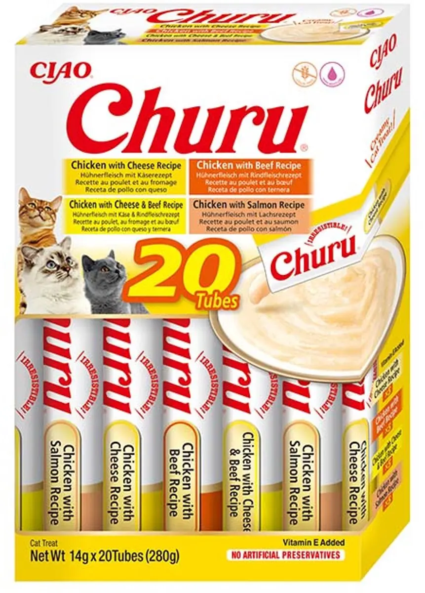 Inaba Ciao Churu Creamy Puree Kip & Rund - 20x14g