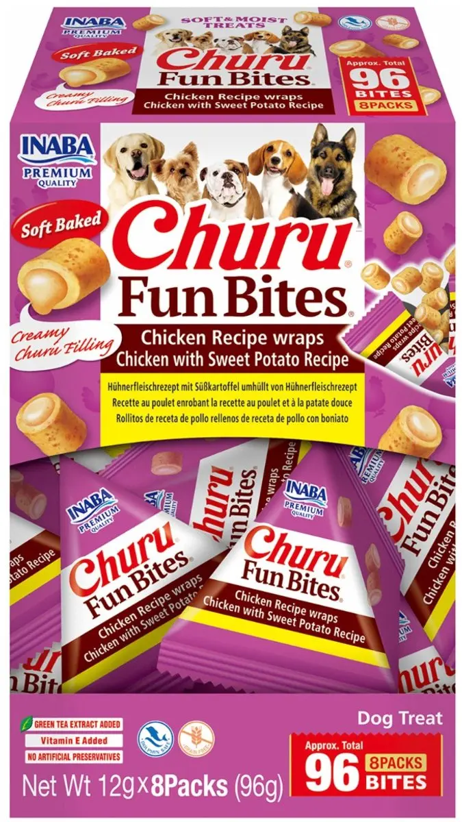 Inaba Churu Fun Bites Kip&Bataat - 8x12g