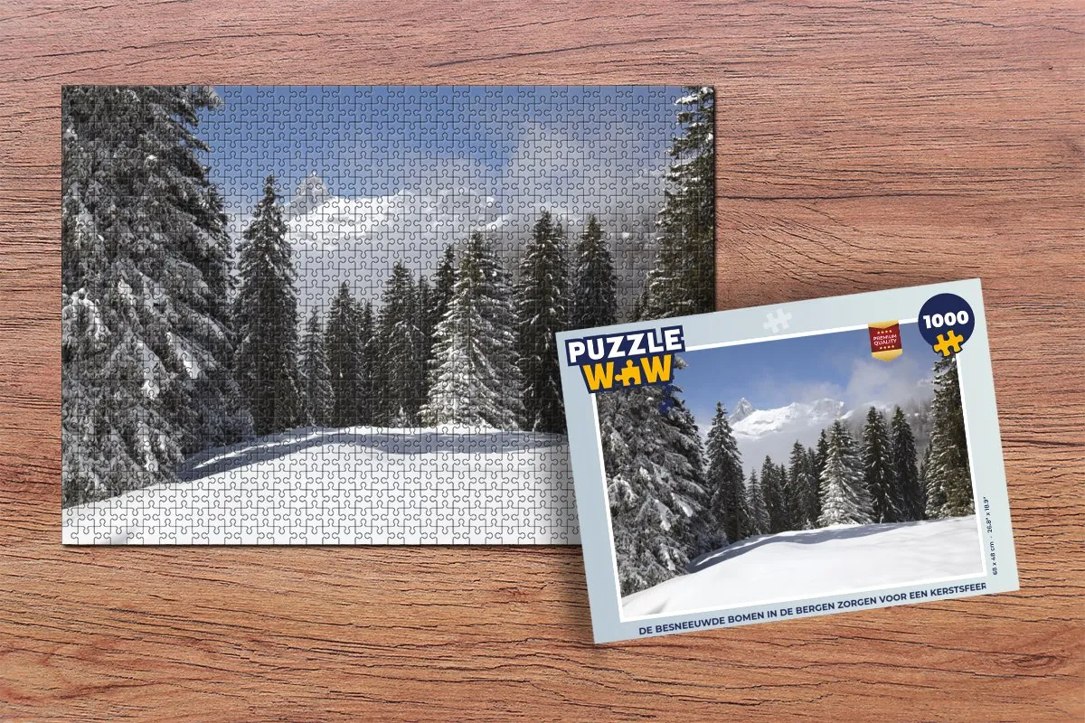 PuzzleWow Legpuzzel 1000 Stuks - Kerst Multicolor