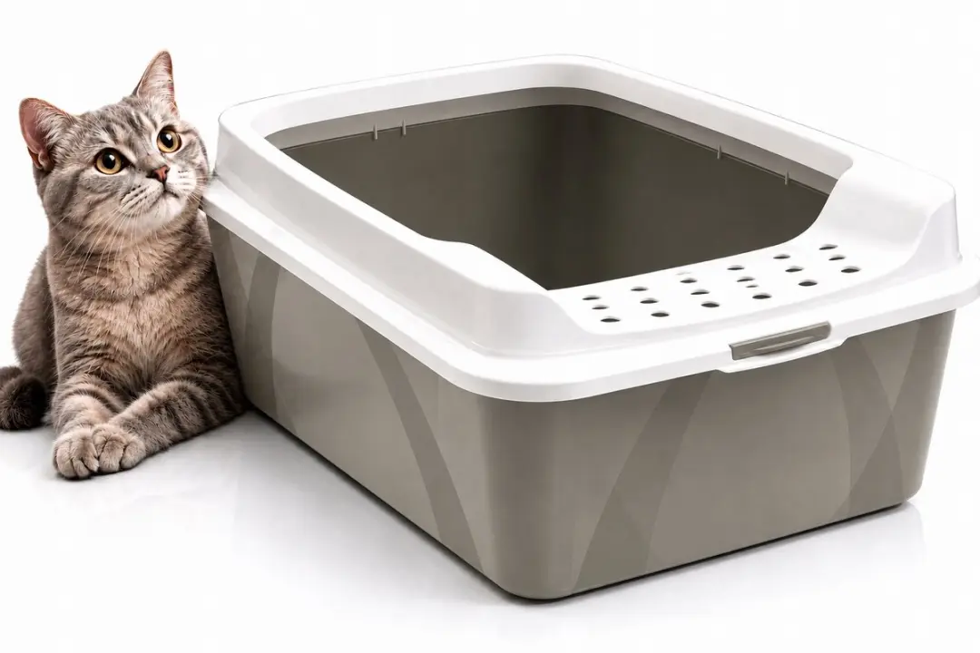 Bonnie Kattenbak met Rand Cappuccino 30L