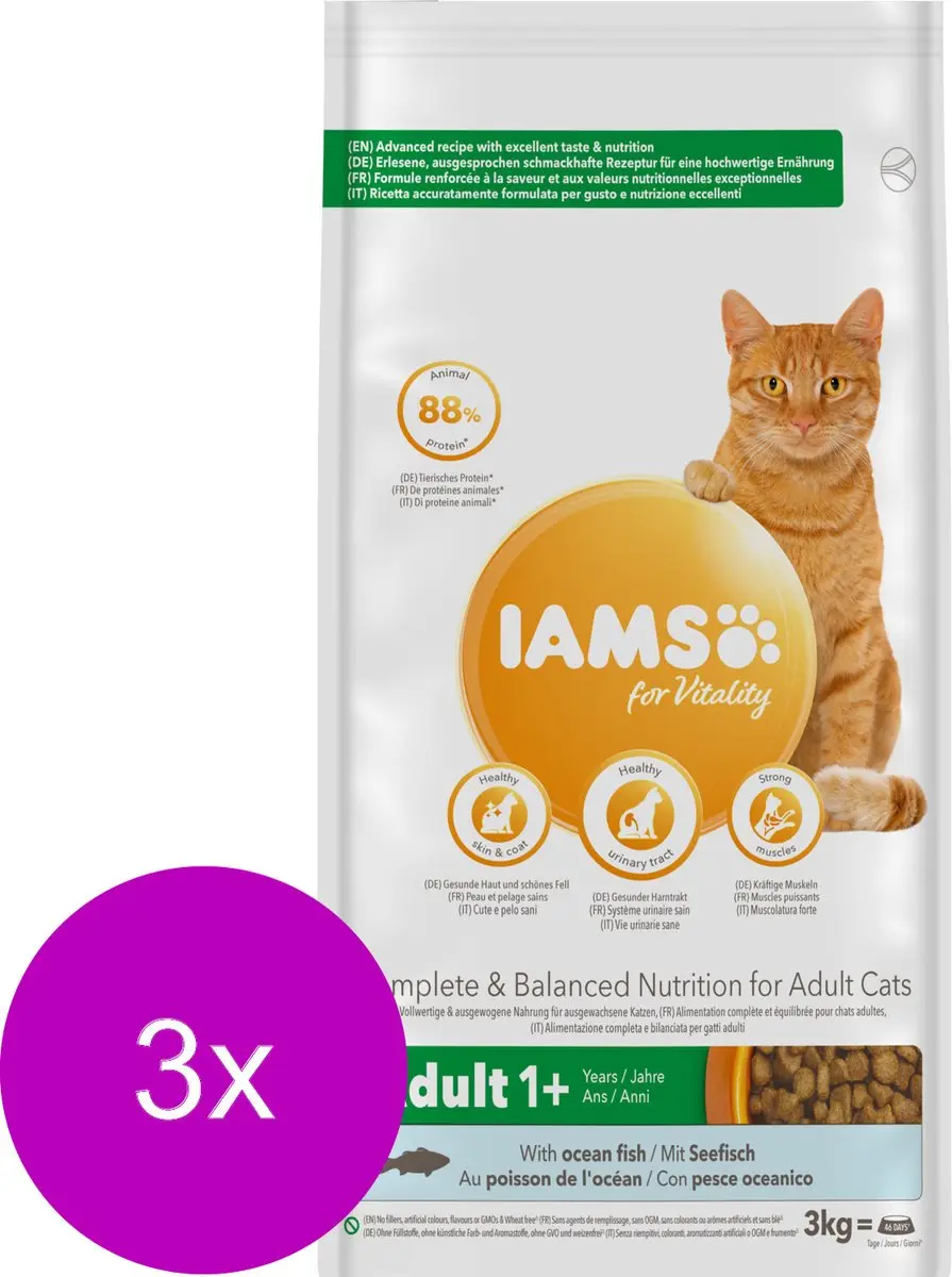 Iams Cat Adult Zeevis Kattenvoer