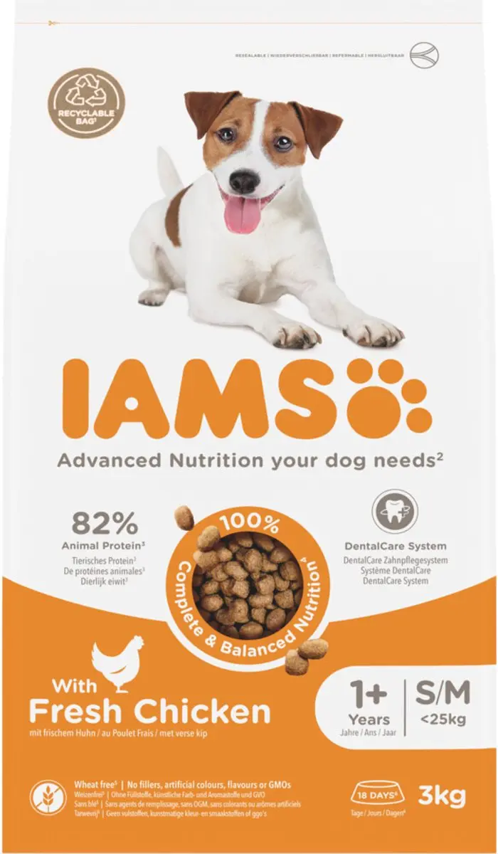 Iams Dog Adult Small-Medium Kip 3kg