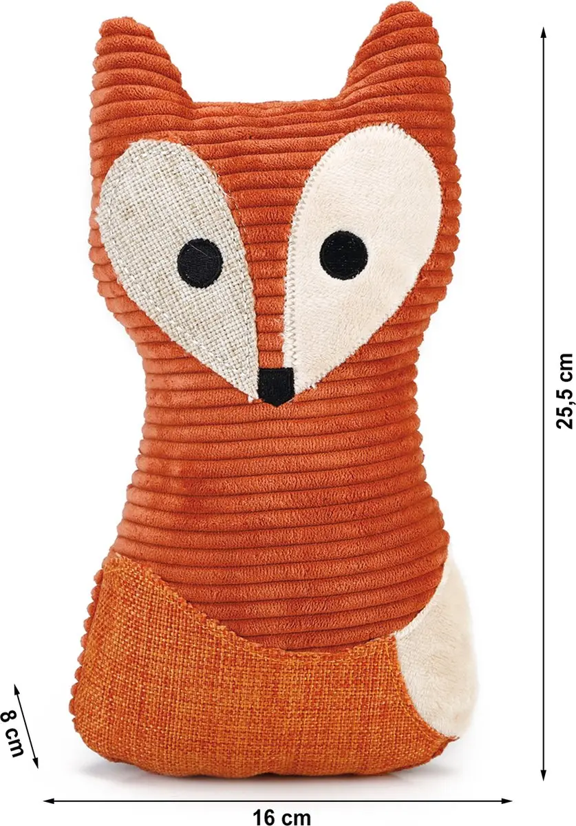 Designed by Lotte Vido Vos Hondenknuffel - 25,5 cm - Oranje