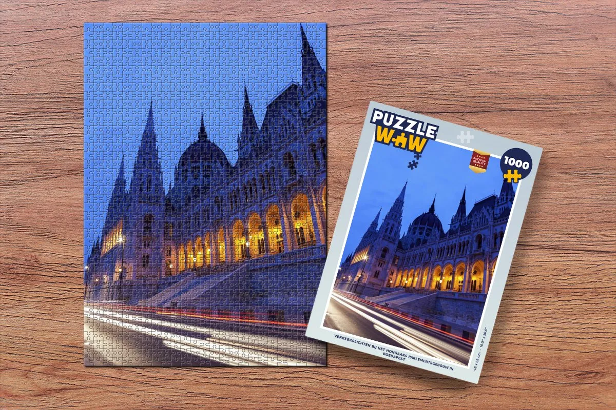 PuzzleWow Verkeerslichten Boedapest Legpuzzel 1000 Stuks - Multicolor