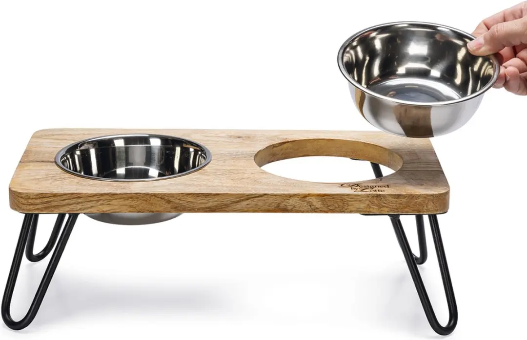 Designed by Lotte Linga Dinerset Kat - 60cm - Hout/metaal