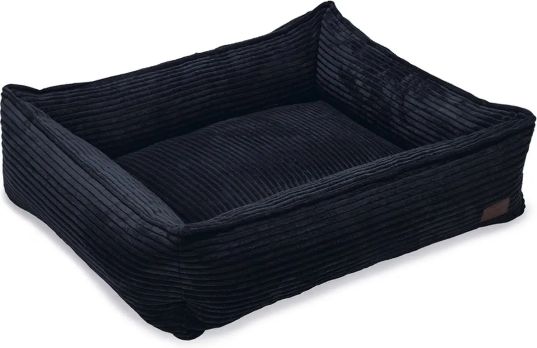 Designed by Lotte Ribbed Hondenmand Antraciet 80x70x22cm