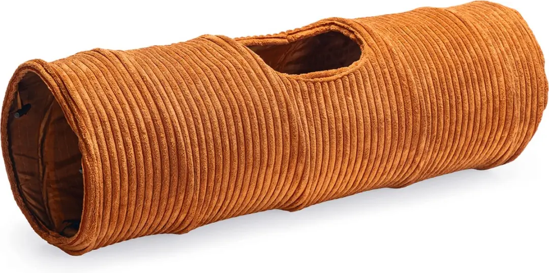 Designed by Lotte Kattentunnel Ribbed Terracotta 25x25x75cm
