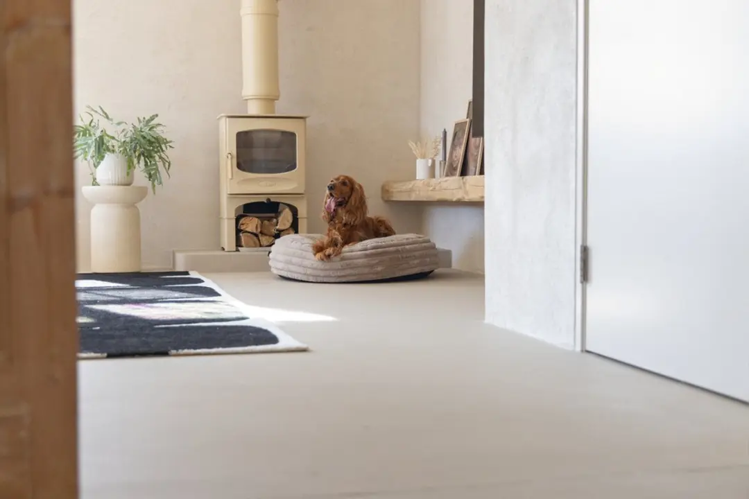 Designed by Lotte Reza Hondenkussen Rond Beige 80x80x20cm