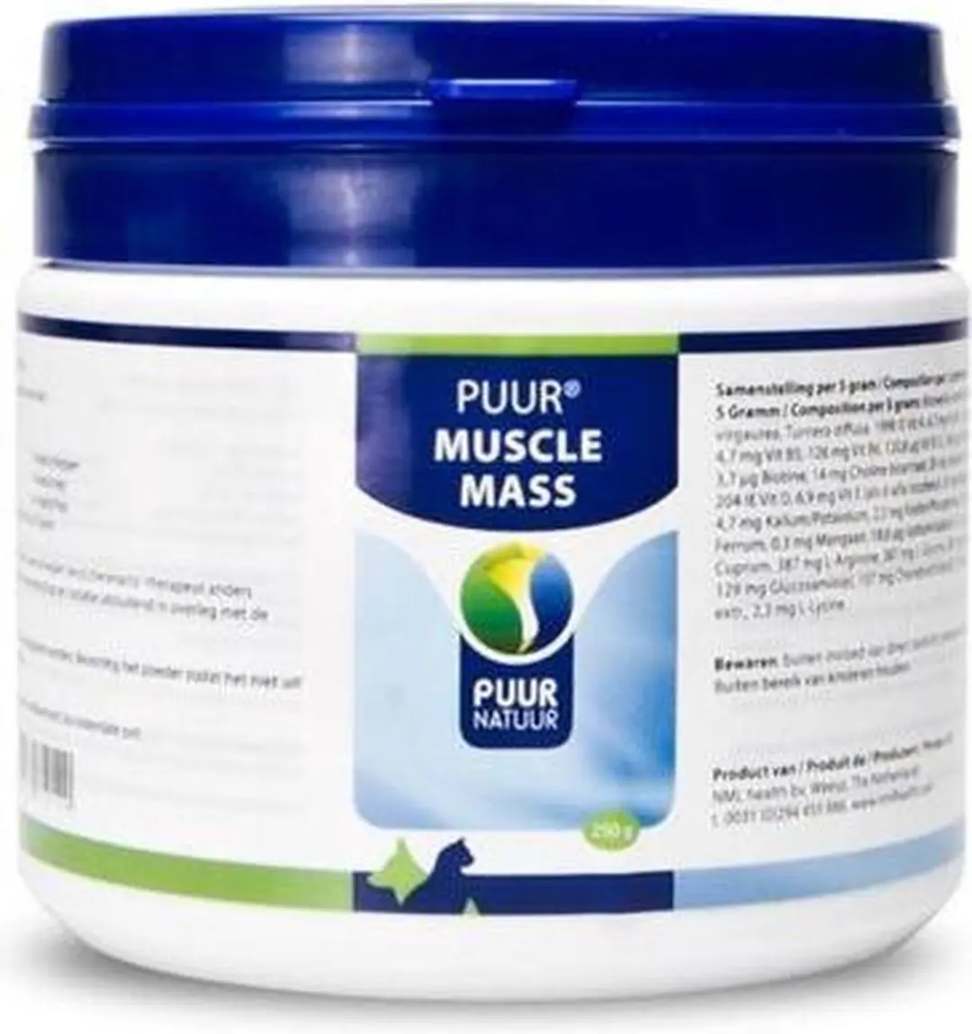 Puur Natuur Muscle Mass Supplement 500g - afbeelding 6 van 6