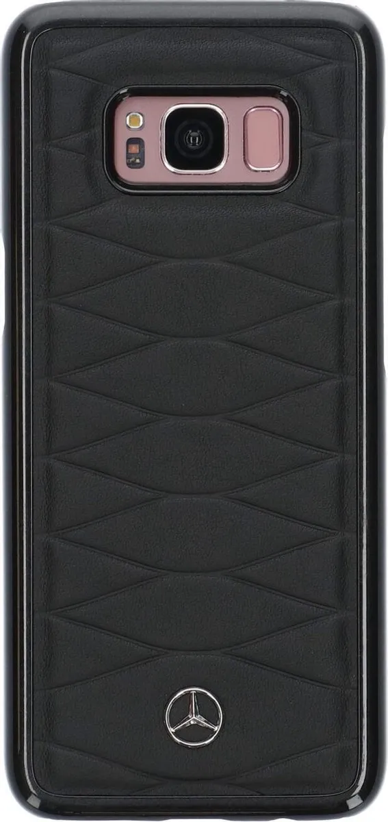 Mercedes-Benz Galaxy S8 Hoesje - Zwart - Leer