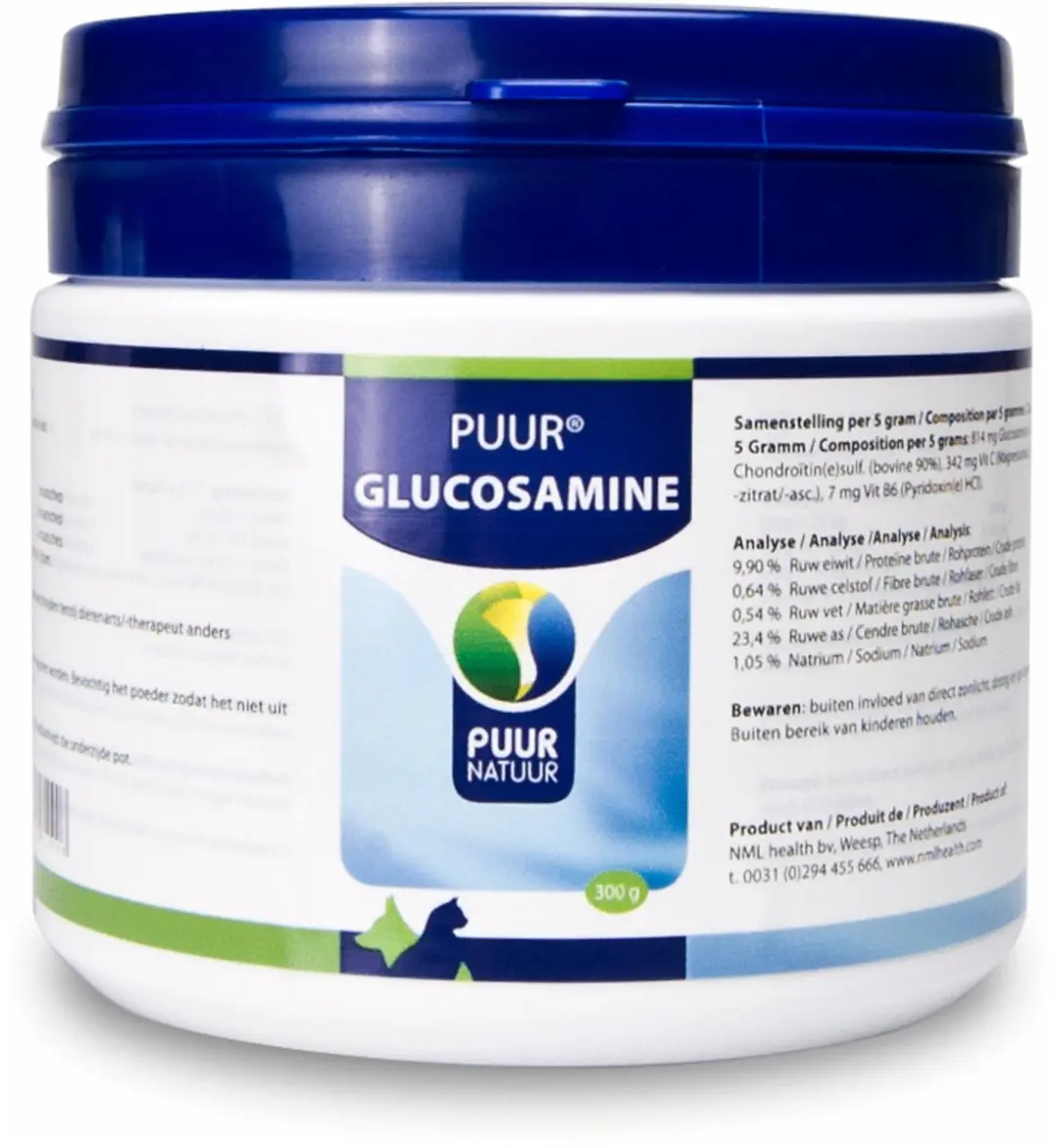 Puur Glucosamine Hond & Kat 300g