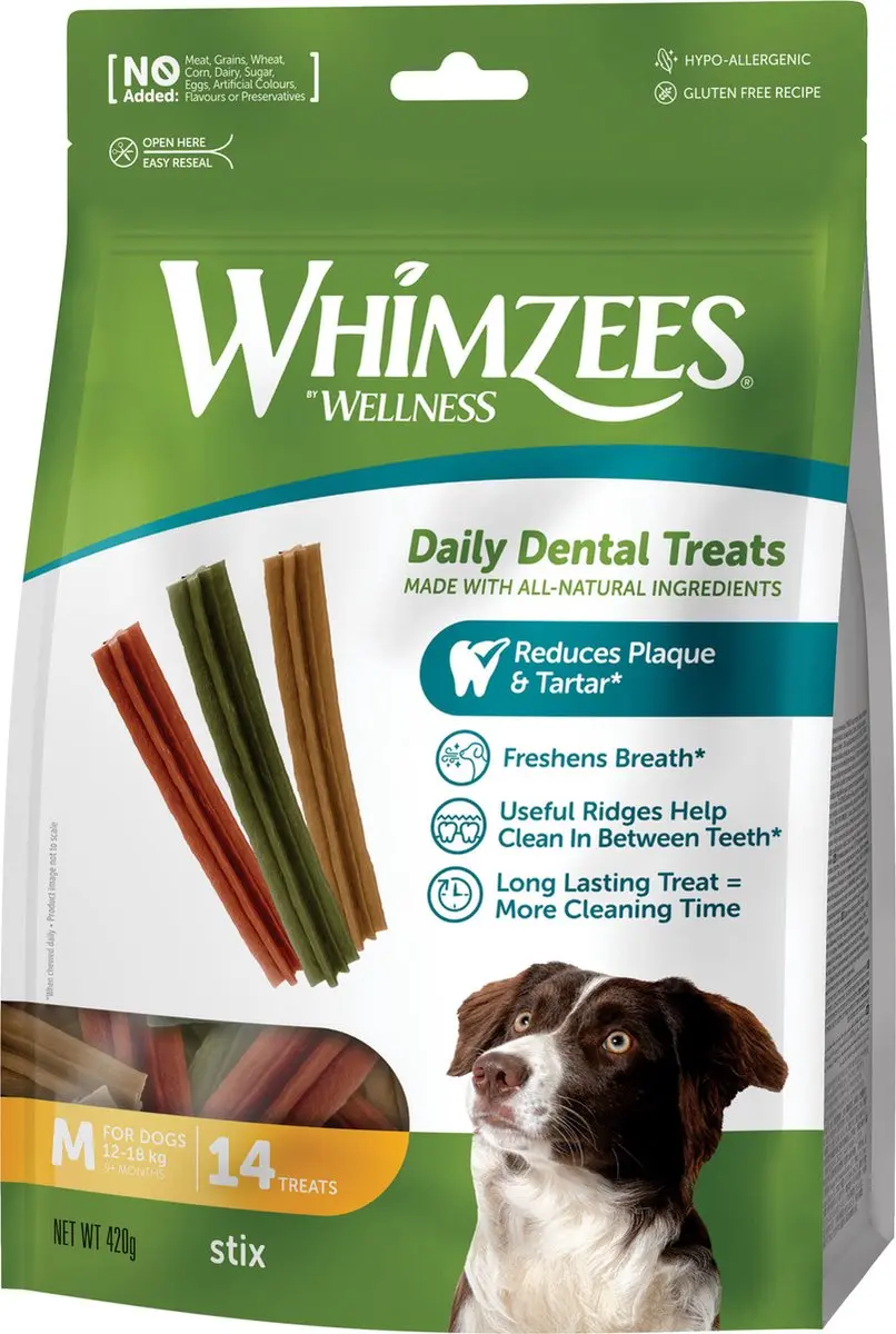 Whimzees Stix M Kauwsnacks voor Hond