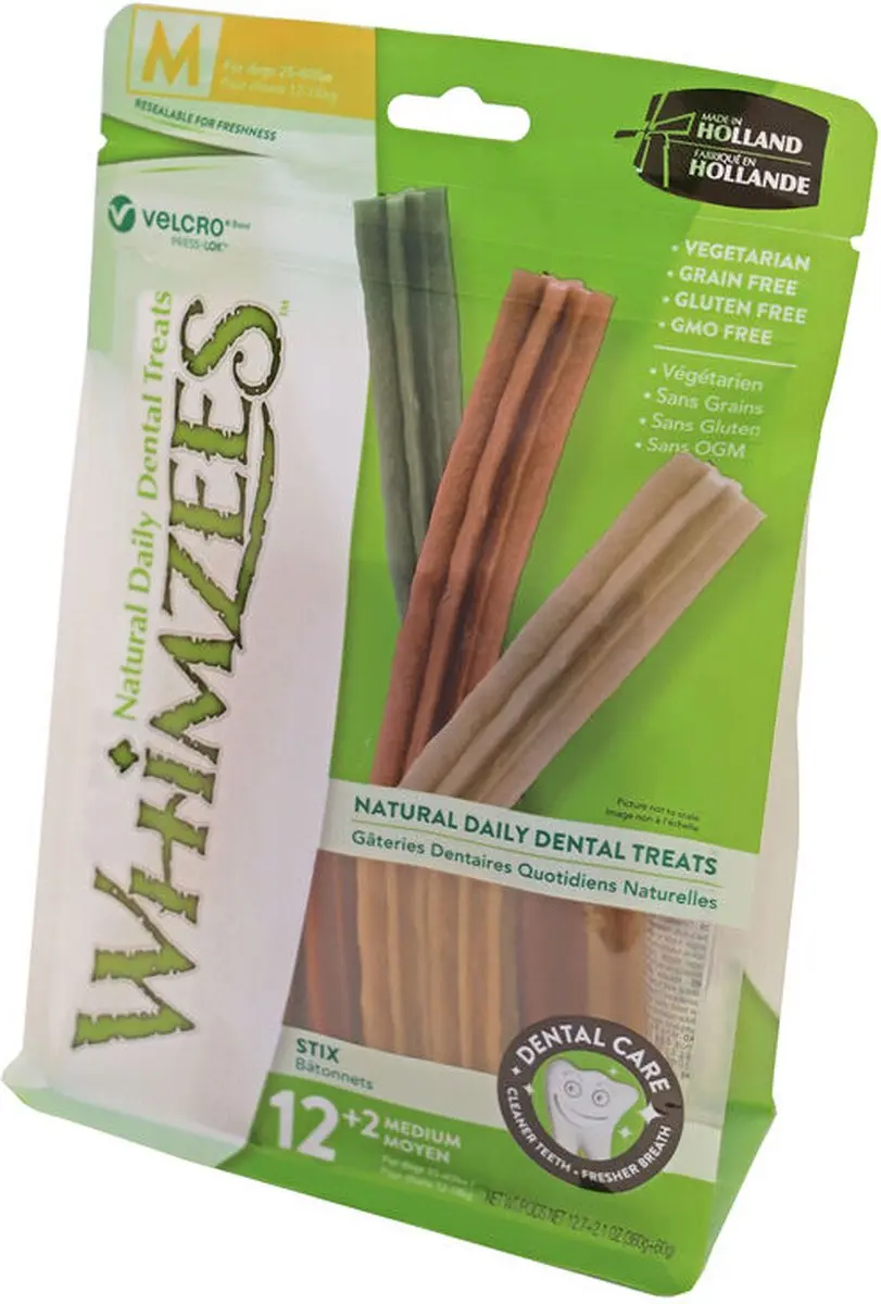 Whimzees Stix M Kauwsnacks voor Hond - 12 Stuks